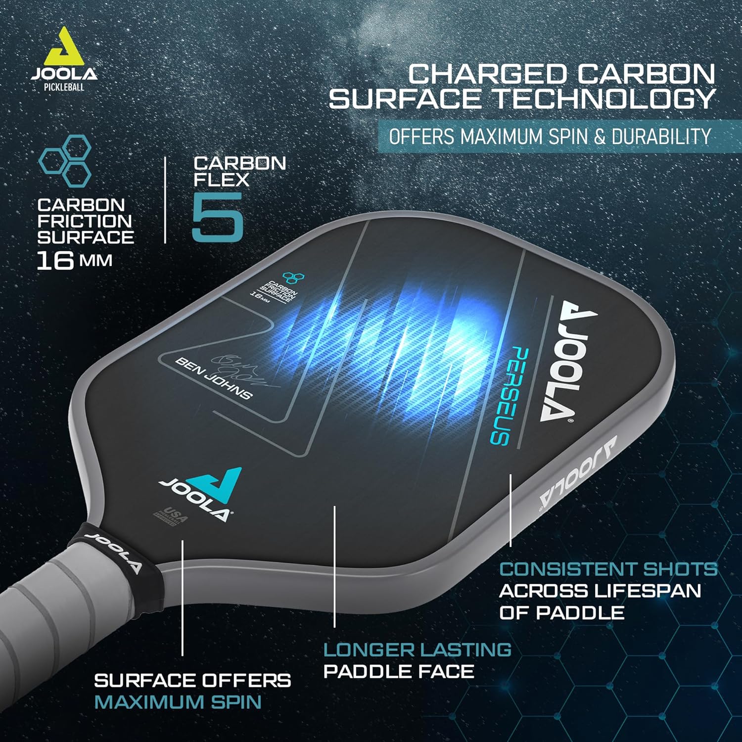 JOOLA Professional Pickleball Paddles, Well Balanced w/Pop & Control - Clearance Sale
